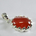 Red Onyx Gemstone 925 Sterling Silver Pendant Jewelry